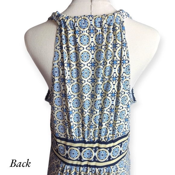 Max Studio Sleeveless Print Mini Summer Dress Womens Size Large - Picture 7 of 8